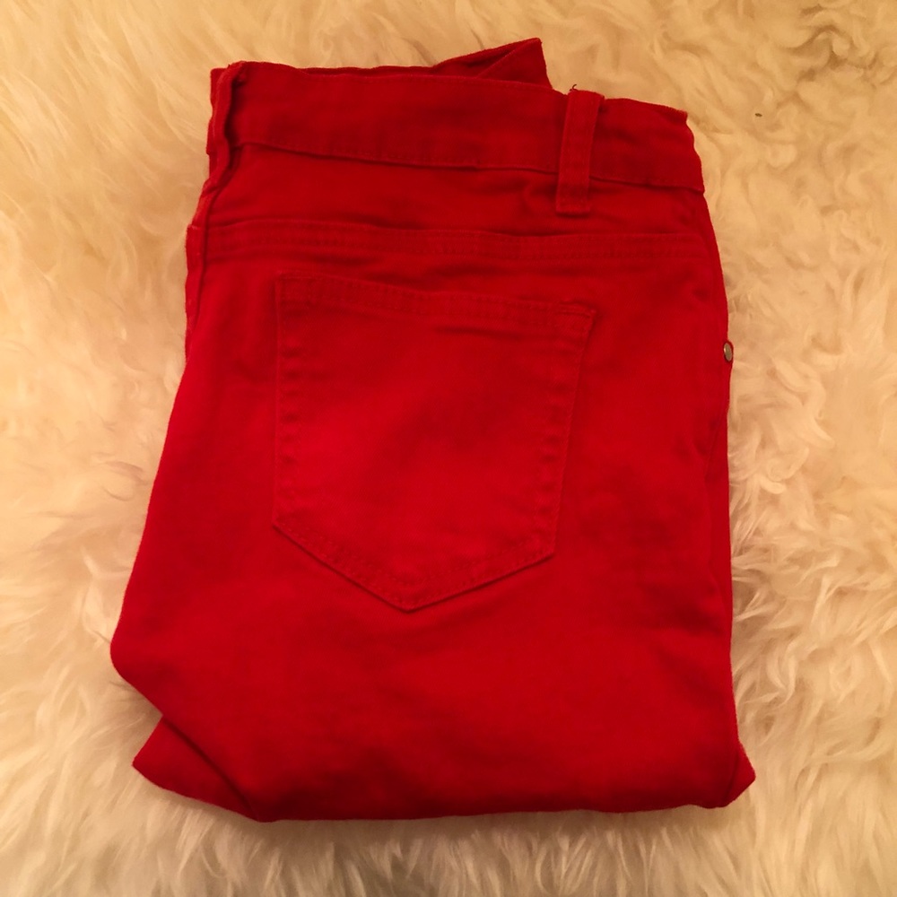 Red Skinny Jeans
